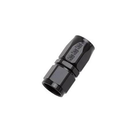 Russell/Edel Black Full Flow Straight Hose End Fitting R62-610045